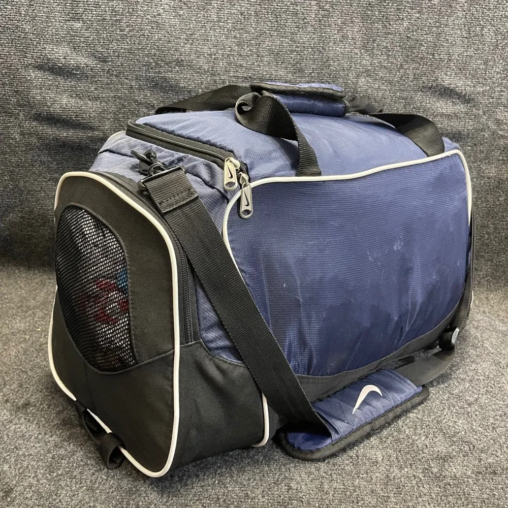 Nike BA2484-492 Navy/Black Brasilia 4 Medium‎ Duffel Workout Travel Gym Bag